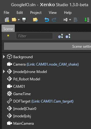 Model Node Link Scene TreeInfo