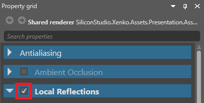 Enable local reflections