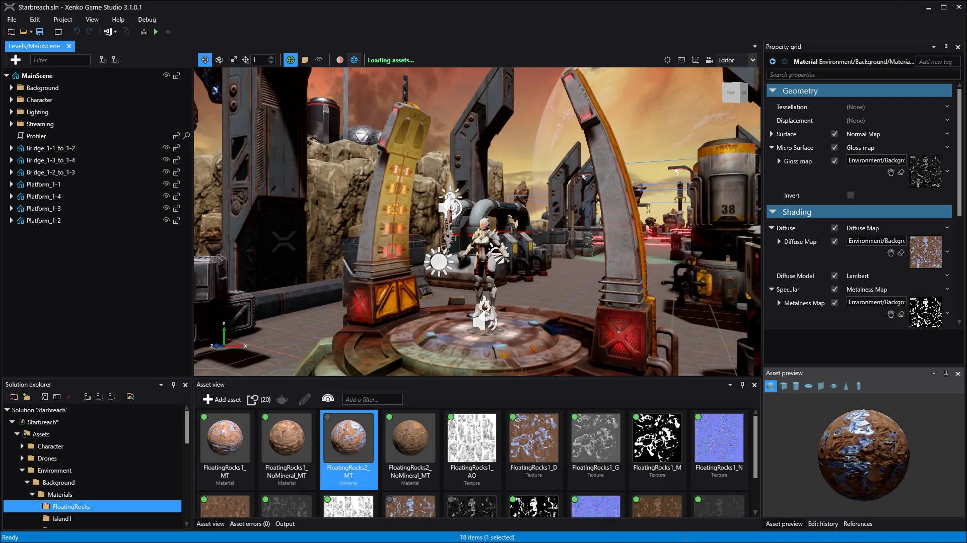 Game Studio application screen shot