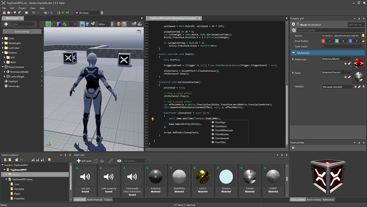 Stride Editor Screenshot